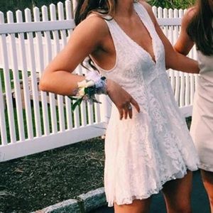 White lace dress